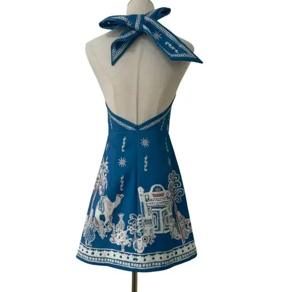 ALEMAIS Acacia Halter Mini Dress 6
